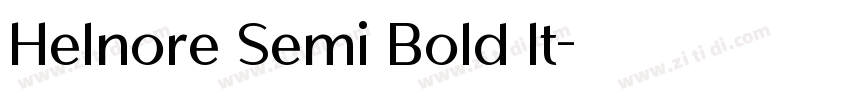 Helnore Semi Bold It字体转换 Helnore Semi Bold It字体转换